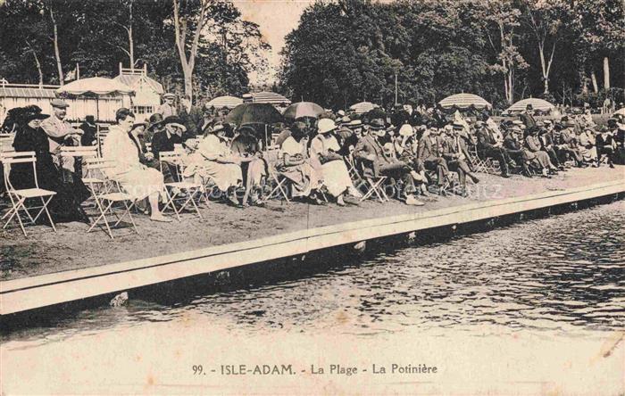 Isle-Adam Pontoise 95 Val-d Oise La plage la potinière