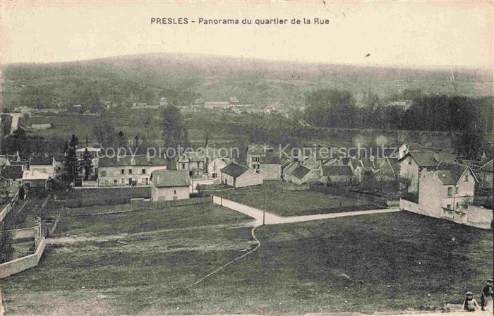 Presles PONTOISE 95 Val-d Oise Panorama du Quartier de la Rue