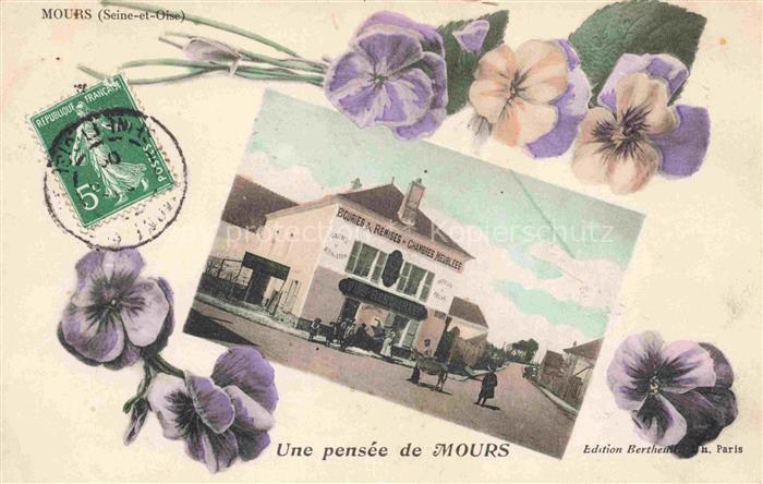 Mours PONTOISE 95 Val-d Oise Une pensée de la ville Restaurant des fleurs