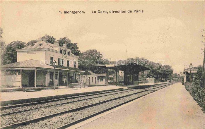 Montgeron EVRY 91 Essonne La gare direction de Paris