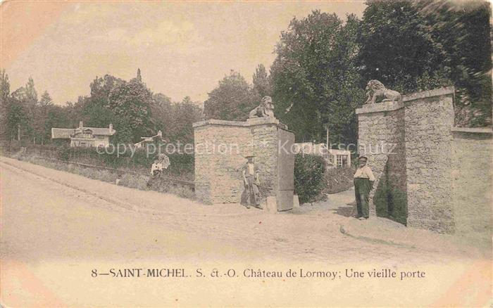 Saint-Michel-sur-Orge Château de Lormoy une vielle port