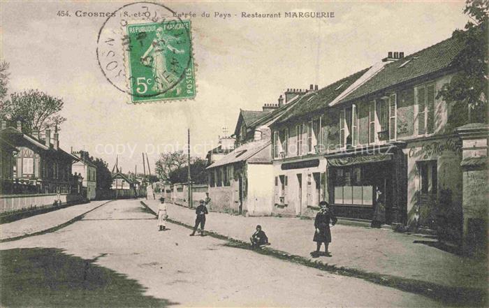Crosnes Crosne Evry 91 Essonne Entrée du Pays Restaurant Marguerie