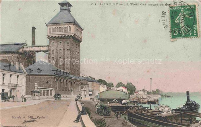 CORBEIL -Essonnes 91 Essone Tour des Magasins et Grands Moulins