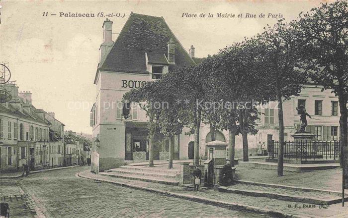PALAISEAU 91 Essonne Place de la Mairie et Rue de Paris