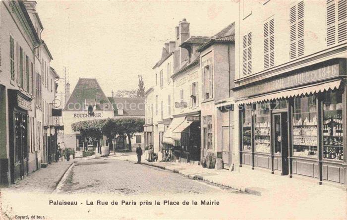 PALAISEAU 91 Essonne Rue de Paris près la Place de la Mairie