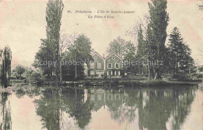 PALAISEAU 91 Essonne Ile de Sainte-Amour la piece d'eau