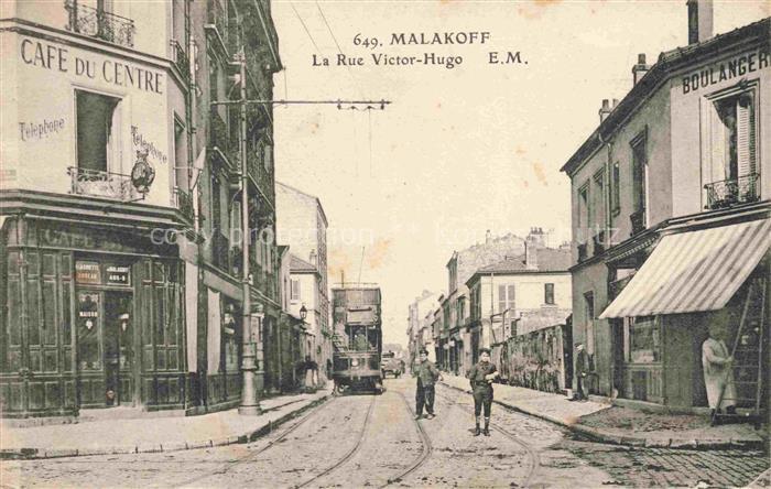 MALAKOFF  Malakoff-la-Tour Antony 92 Hauts-de-Seine Rue Victor Hugo Café du Cent