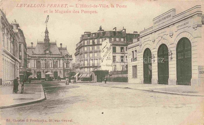 LEVALLOIS-PERRET 92 Hauts-de-Seine Hôtel de Ville la Poste et Magasin des Pompes