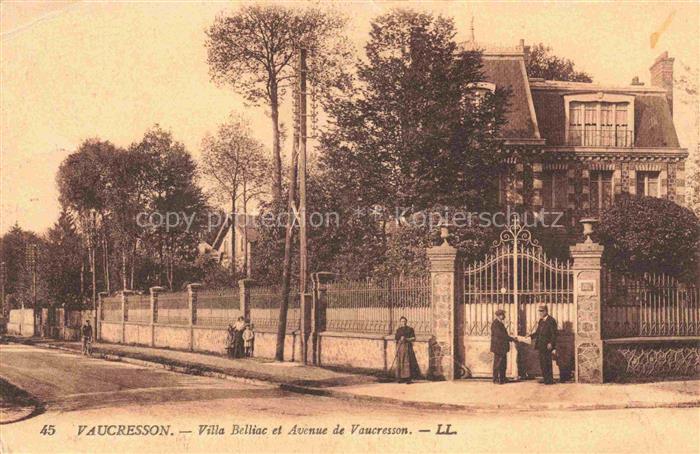 Vaucresson Boulogne-Billancourt 92 Hauts-de-Seine Villa Belliac et Avenue de Vau