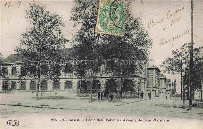 Puteaux NANTERRE 92 Hauts-de-Seine Ecole des Bouvets Avenue de Saint-Germain