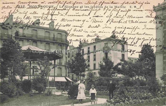 Montrouge ANTONY 92 Hauts-de-Seine Le Kiosque et les jardins de la Mairie