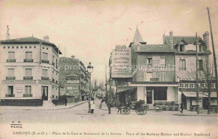 Garches NANTERRE 92 Hauts-de-Seine Place de la Gare et Boulevard de la Station