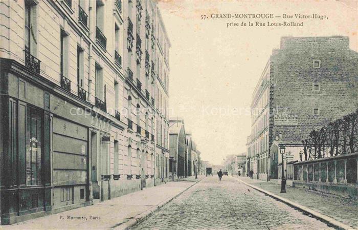 Grand-Montrouge ANTONY 92 Hauts-de-Seine Rue Victor Hugo prise de la Rue Louis R