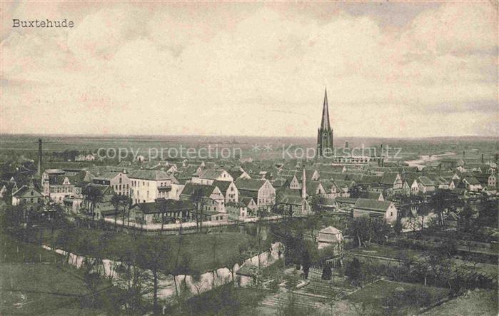 Buxtehude Stade Niedersachsen Stadtpanorama