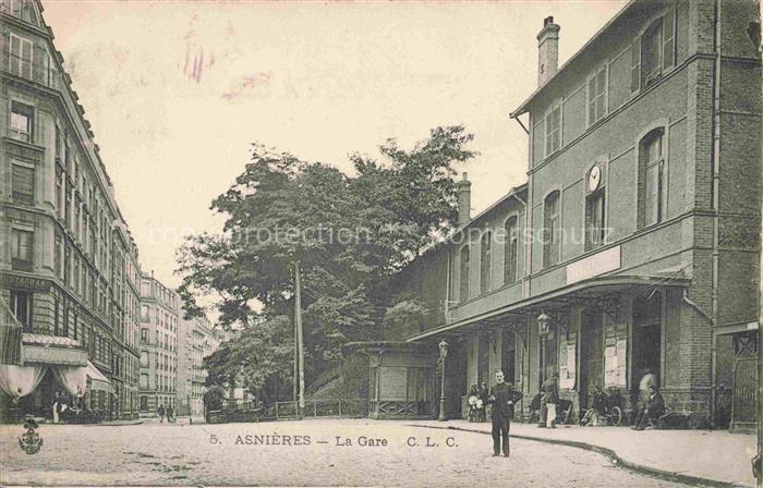 ASNIERES  92-SUR SEINE Hauts-de-Seine La gare