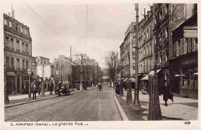 ASNIERES  92-SUR SEINE Hauts-de-Seine La Grande Rue