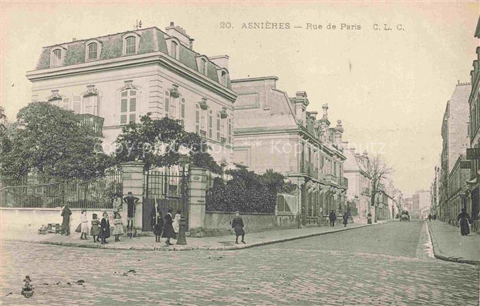ASNIERES  92-SUR SEINE Hauts-de-Seine Rue de Paris