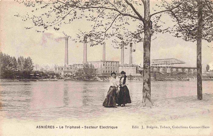 ASNIERES  92-SUR SEINE Hauts-de-Seine Le Triphasé Secteur Electrique