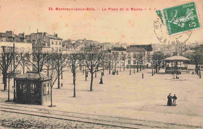 MONTREUIL-SOUS-BOIS Bobigny 93 Seine-Saint-Denis Place de la Mairie