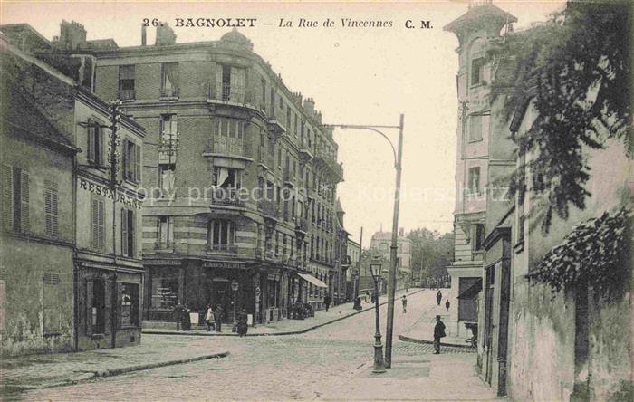 Bagnolet BOBIGNY 93 Seine-Saint-Denis Rue de Vincennes