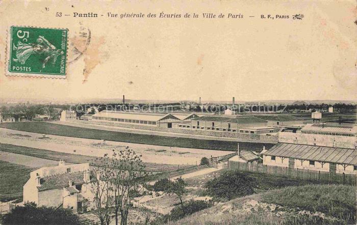PANTIN Bobigny 93 Seine-Saint-Denis Vue générale des Ecuries de la Ville de Pari