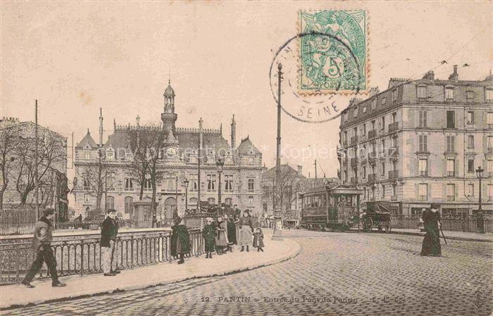 PANTIN Bobigny 93 Seine-Saint-Denis Entrée du Pont de Pantin