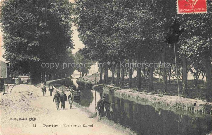 PANTIN Bobigny 93 Seine-Saint-Denis Vue sur le canal