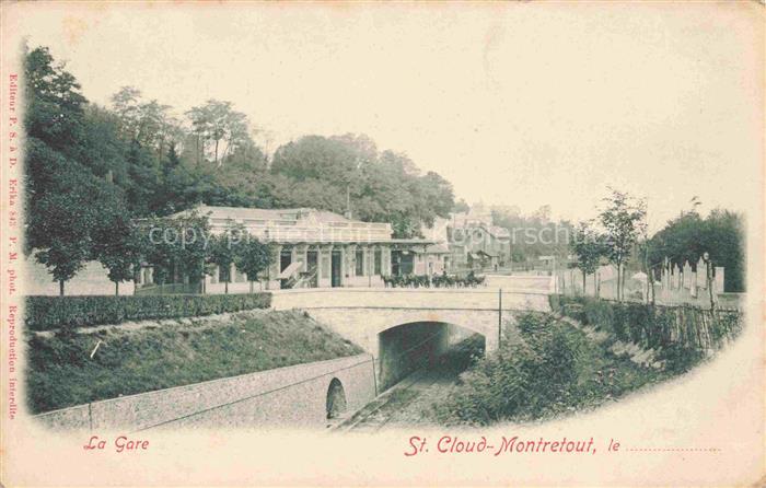 Montretout Saint Cloud NANTERRE 92 Hauts-de-Seine La gare