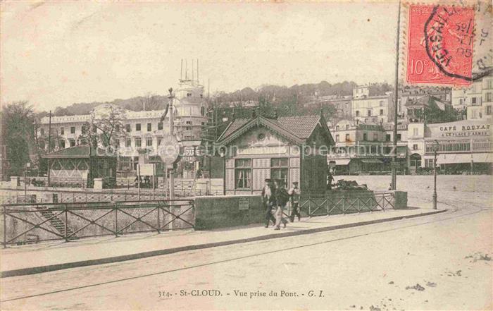 ST-CLOUD  NANTERRE 92 Hauts-de-Seine Vue prise du pont