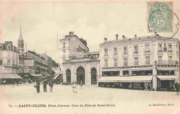 Saint Cloud 92 Hauts-de-Seine Place d'Armes Gare du Pont de Saint-Cloud