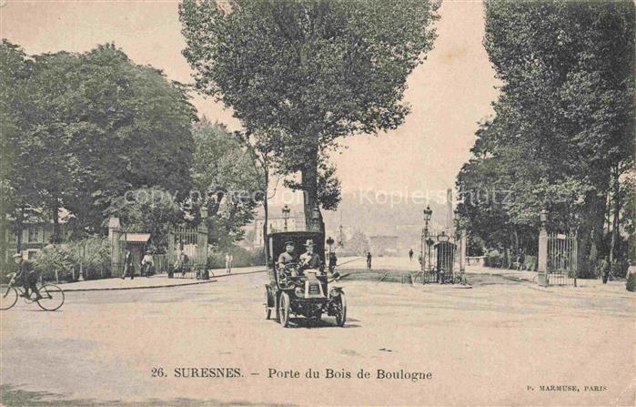 SURESNES Nanterre 92 Hauts-de-Seine Porte du Bois de Boulogne Automobil