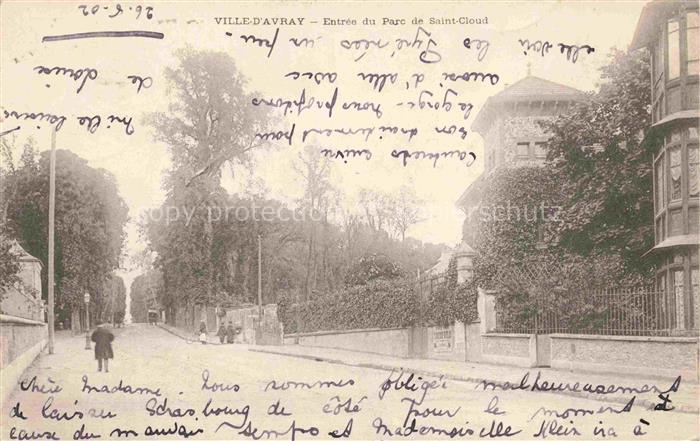 Ville-d Avray Boulogne-Billancourt 92 Hauts de Seine Entrée du Parc de Saint-Clo