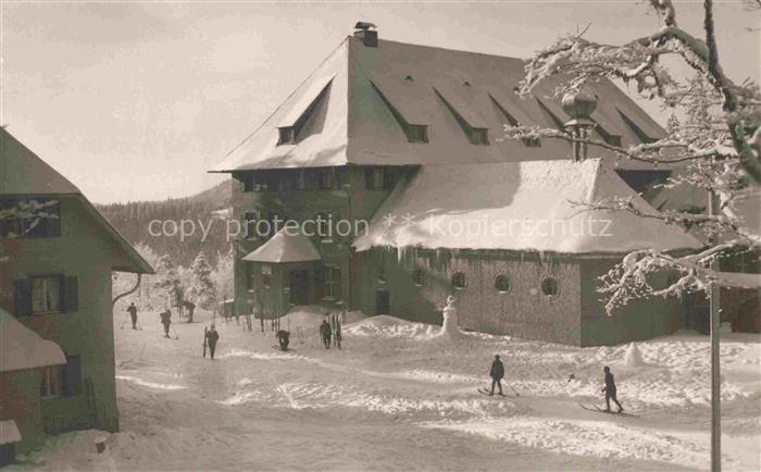 Feldberg 1450m Schwarzwald Caritas-Haus im Winter