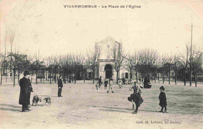 Villemomble BOBIGNY 93 Seine-Saint-Denis Place de l'Eglise