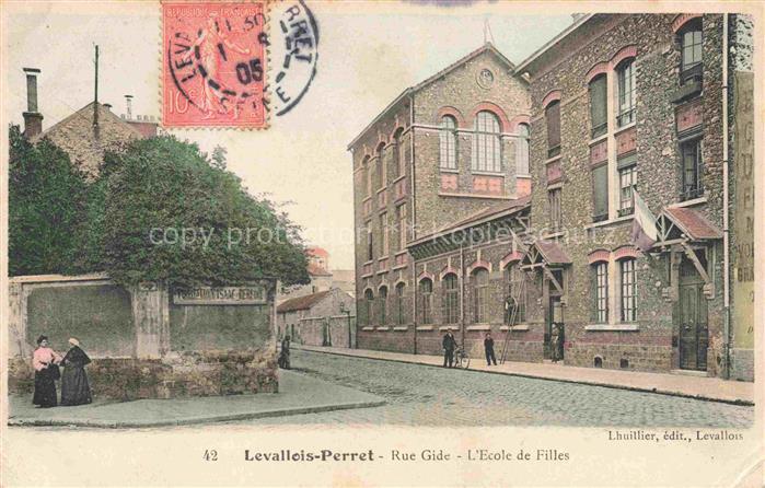LEVALLOIS-PERRET 92 Hauts-de-Seine Rue Gide Ecole de Filles