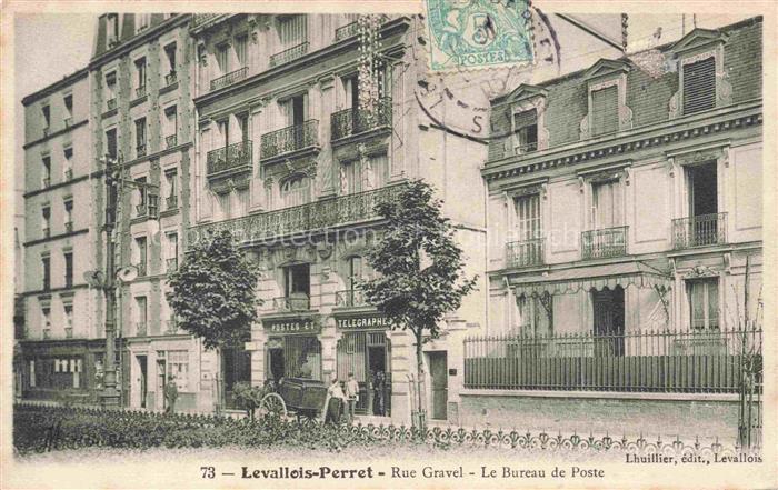LEVALLOIS-PERRET 92 Hauts-de-Seine Rue Gravel Le Bureau de Poste
