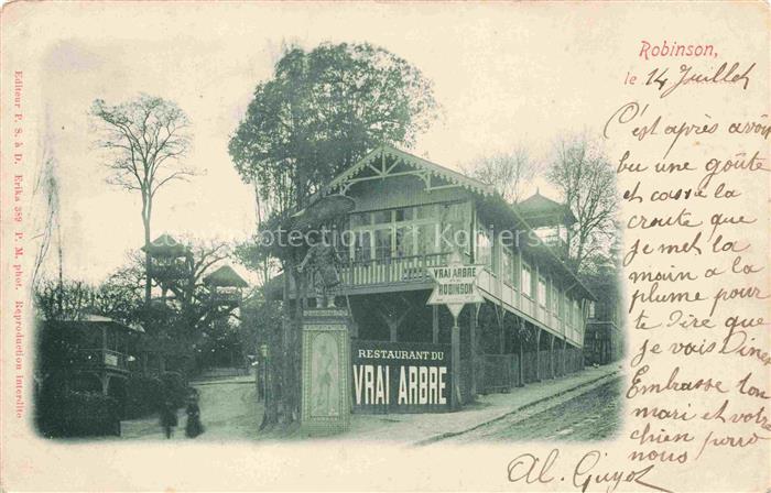 ROBINSON  Vergnuegungspark 92 Hauts-de-Seine Restaurant du Vrai Arbre