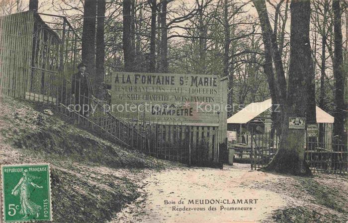 CLAMART Antony 92 Hauts-de-Seine Bois de Meudon-Clamart Rendez-vous des Promeneu