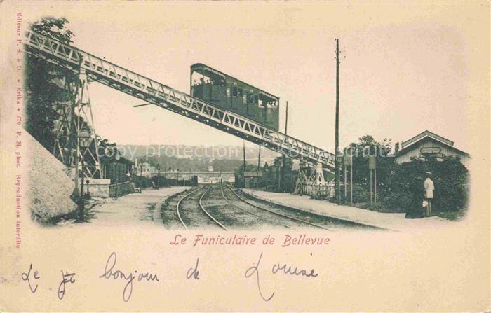 BELLEVUE -MEUDON Boulogne-Billancourt 92 Hauts-de-Seine Le funiculaire