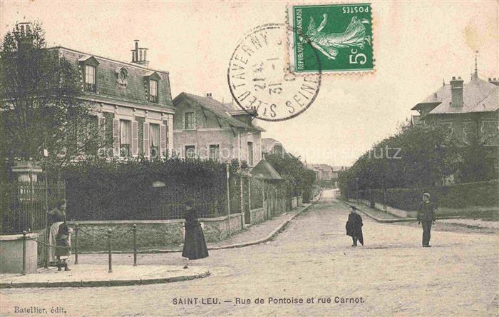 Saint-Leu-la-Foret PONTOISE 95 Val-d Oise Rue de Pontoise et Rue Carnot