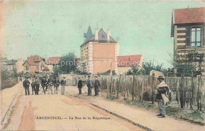 ARGENTEUIL 95 Val-d Oise Rue de la République
