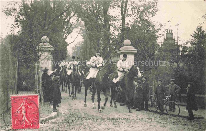 Presles PONTOISE 95 Val-d Oise La Saint-Hubert Sortie du Château