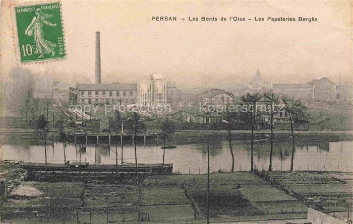 Persan-Beaumont PONTOISE 95 Val-d Oise Les bords de l'Oise Les Papeterie Bergès