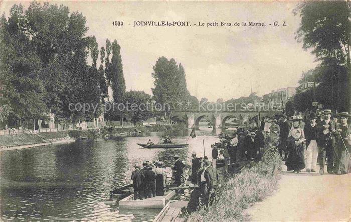 Joinville-le-Pont Nogent-sur-Marne 94 Val-de-Marne Le petit bras de la Marne