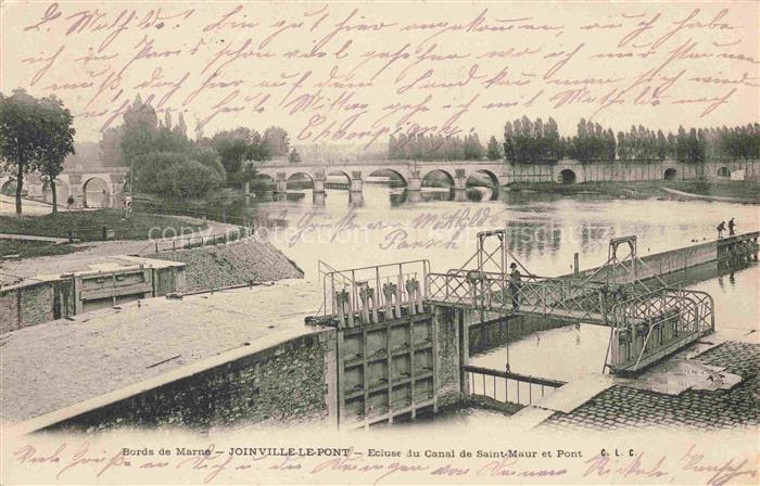 Joinville-le-Pont Nogent-sur-Marne 94 Val-de-Marne Bords de Marne Ecluse du Cana