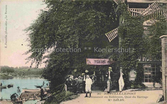Joinville-le-Pont Nogent-sur-Marne 94 Val-de-Marne Restaurant du Robinson Quai d