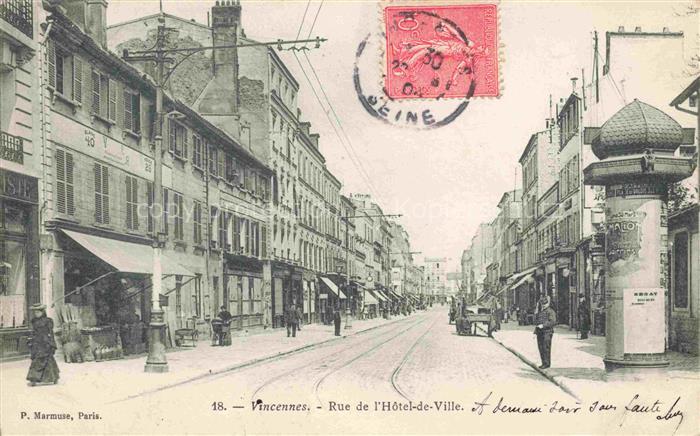 VINCENNES  Nogent-sur-Marne 94 Val-de-Marne Rue de l'Hôtel de Ville
