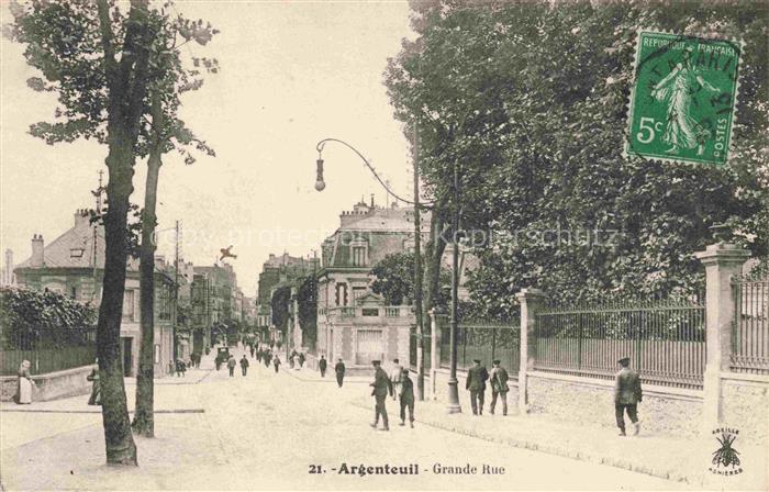 ARGENTEUIL 95 Val-d Oise Grande Rue