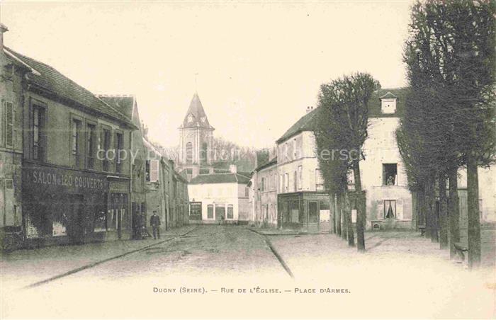 Dugny BOBIGNY 93 Seine-Saint-Denis Rue de l'Eglise Place d'Armes