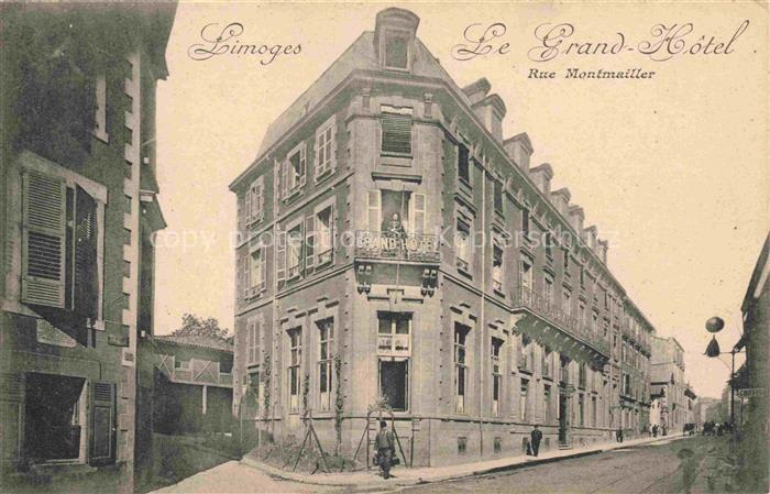 LIMOGES 87 Haute-Vienne Le Grand Hôtel Rue Montmailler